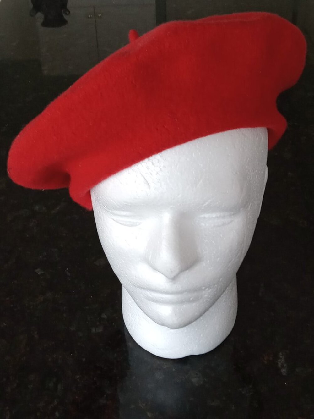 Czech Tomato Red Wool Unisex Beret